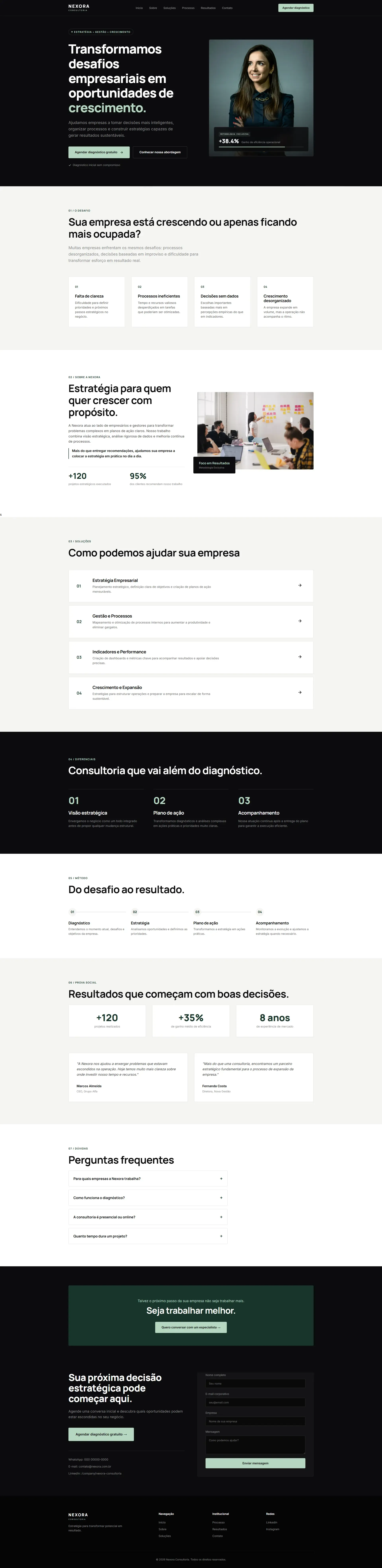 Preview do projeto Nexora Consultoria
